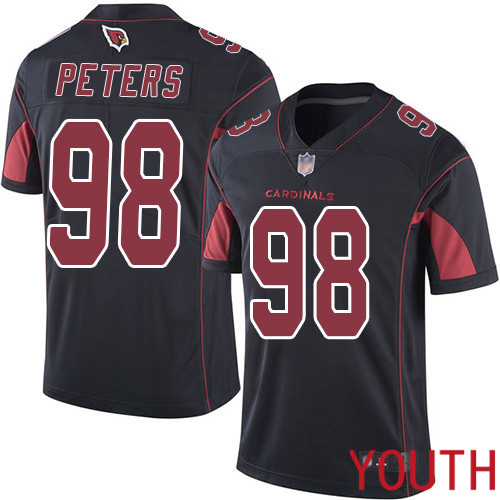 Arizona Cardinals Limited Black Youth Corey Peters Jersey NFL Football 98 Rush Vapor Untouchable